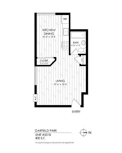 a floor plan of the carpenter park unit block